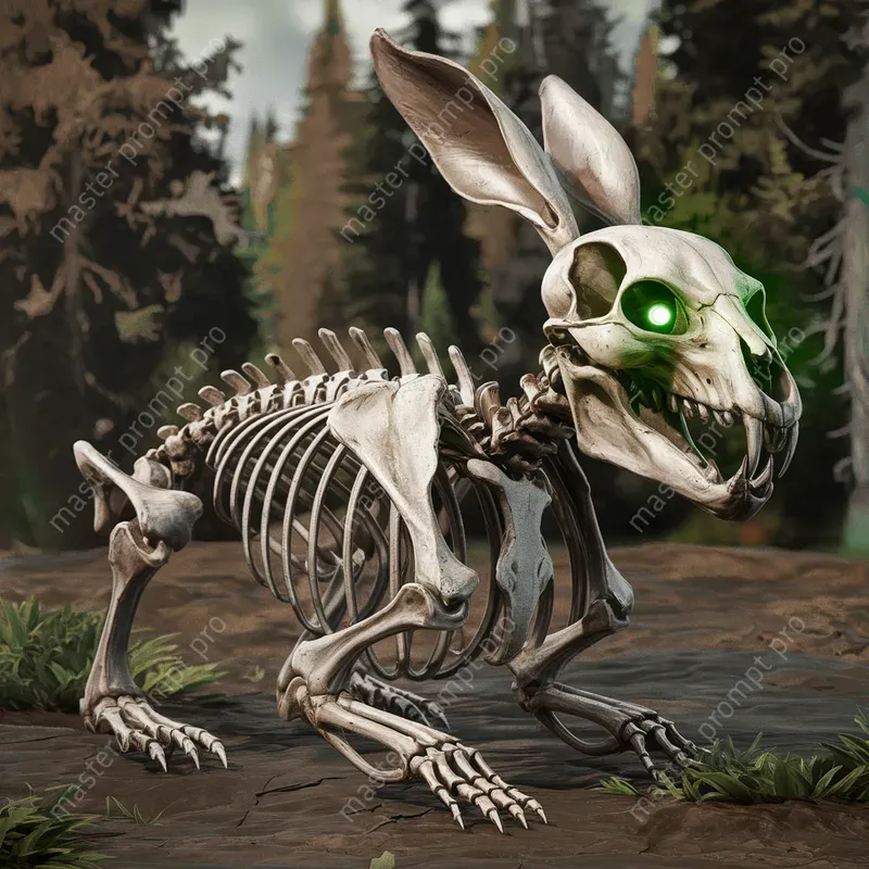 Detailed Skeletons For Various Creatures