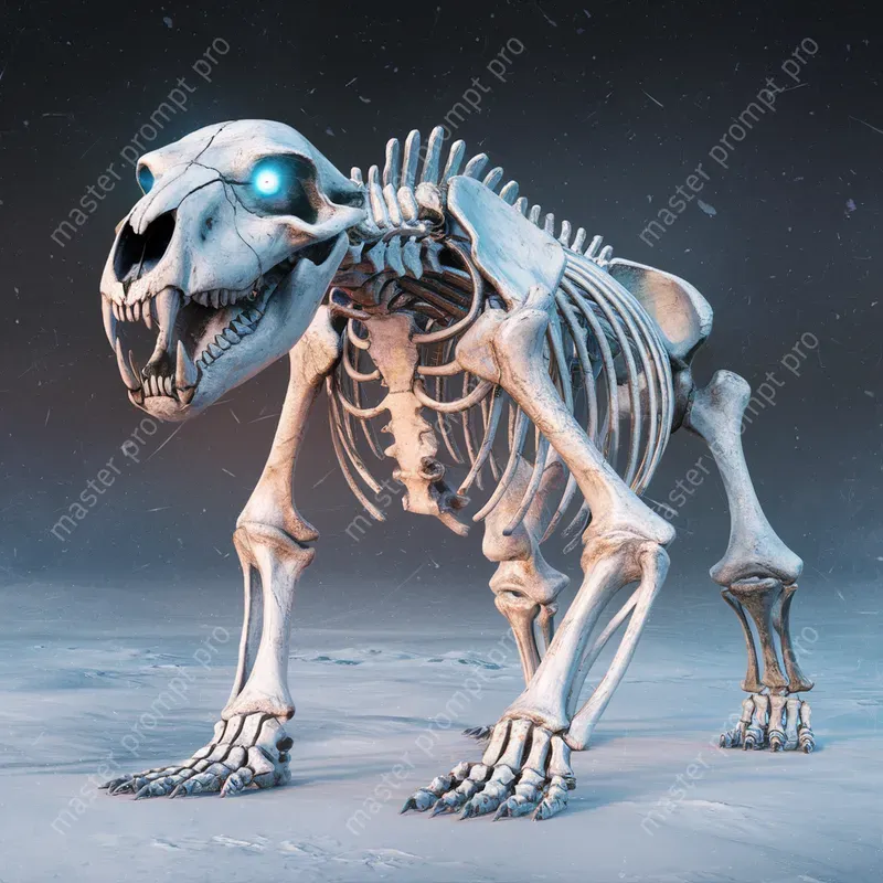 Detailed Skeletons For Various Creatures
