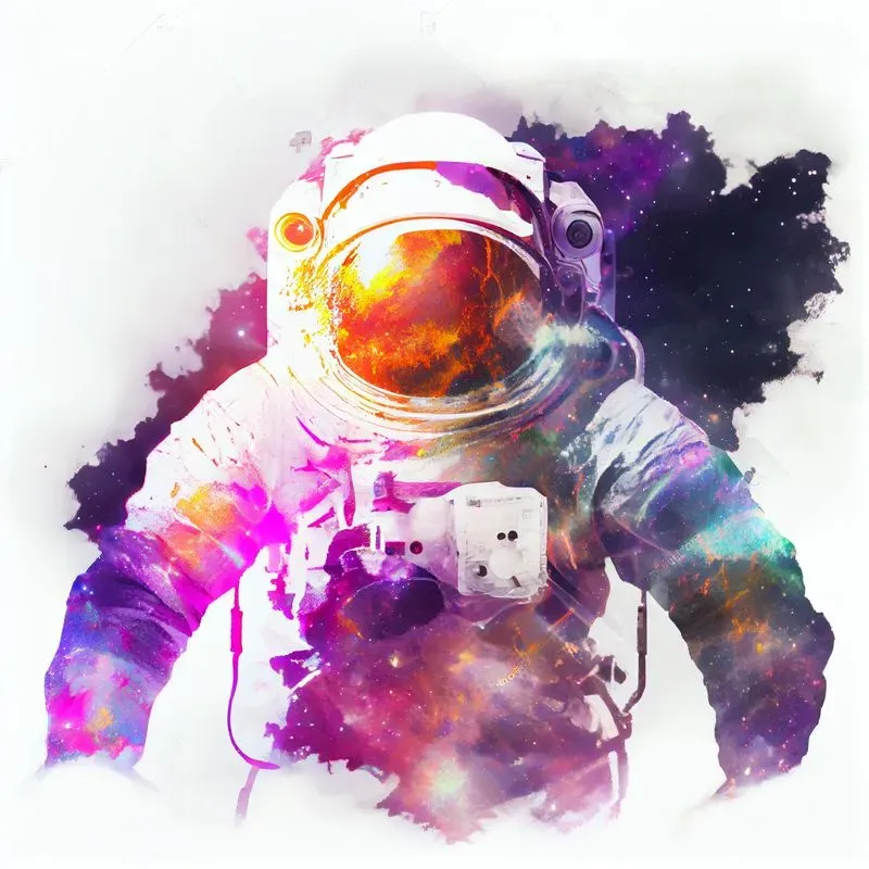 Double Exposure Astronauts