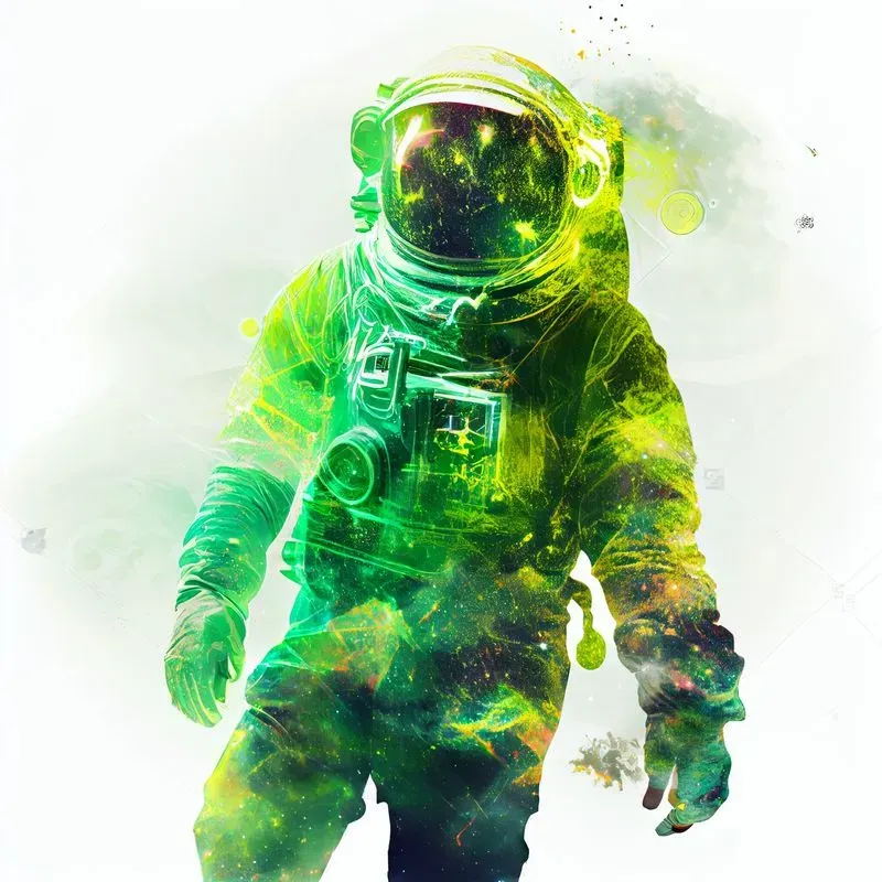 Double Exposure Astronauts