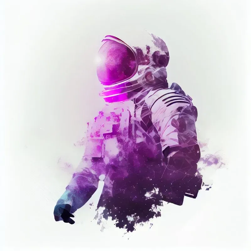 Double Exposure Astronauts