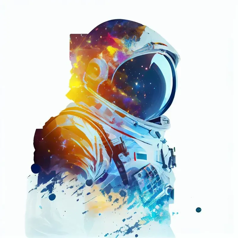 Double Exposure Astronauts