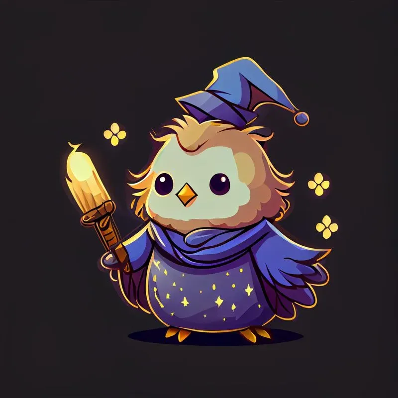 Cartoon Wizard Animals