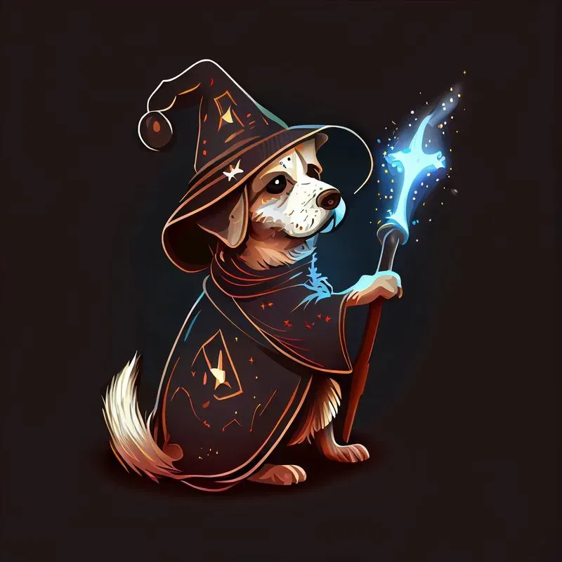 Cartoon Wizard Animals