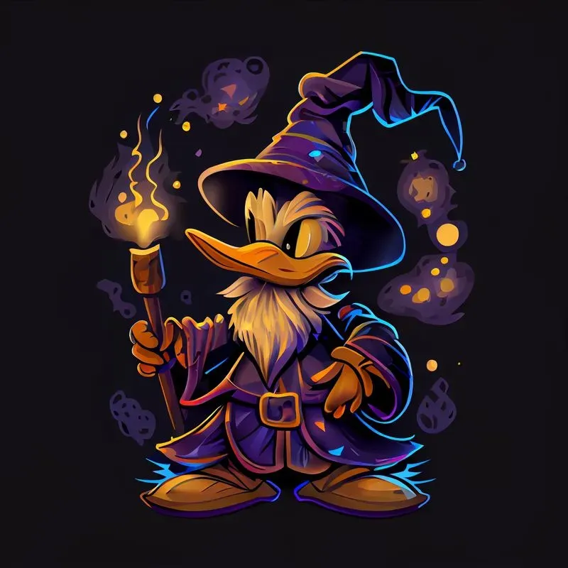 Cartoon Wizard Animals