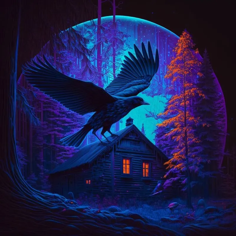 Psychedelic Neon Nature Landscapes