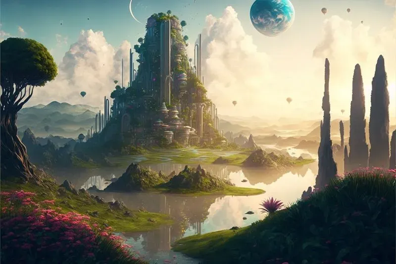 Futuristic Sci-fi Fantasy Landscapes