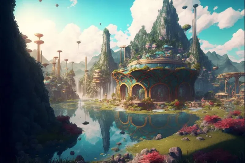 Futuristic Sci-fi Fantasy Landscapes