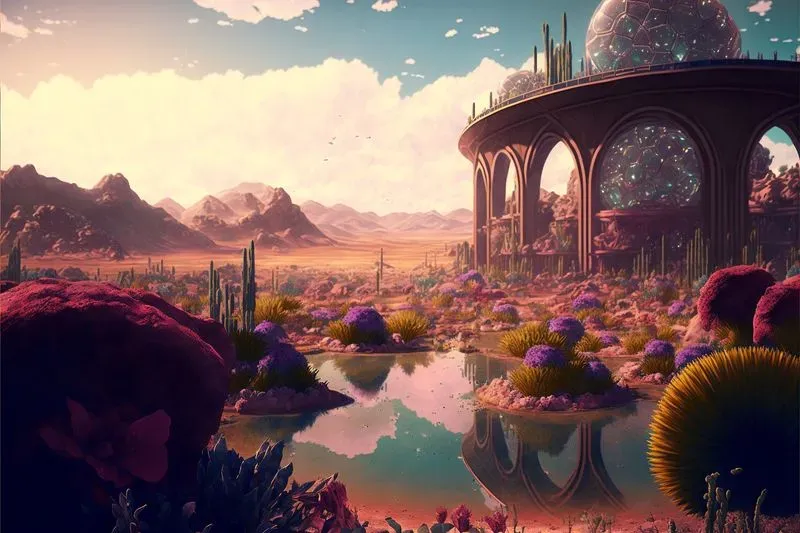 Futuristic Sci-fi Fantasy Landscapes