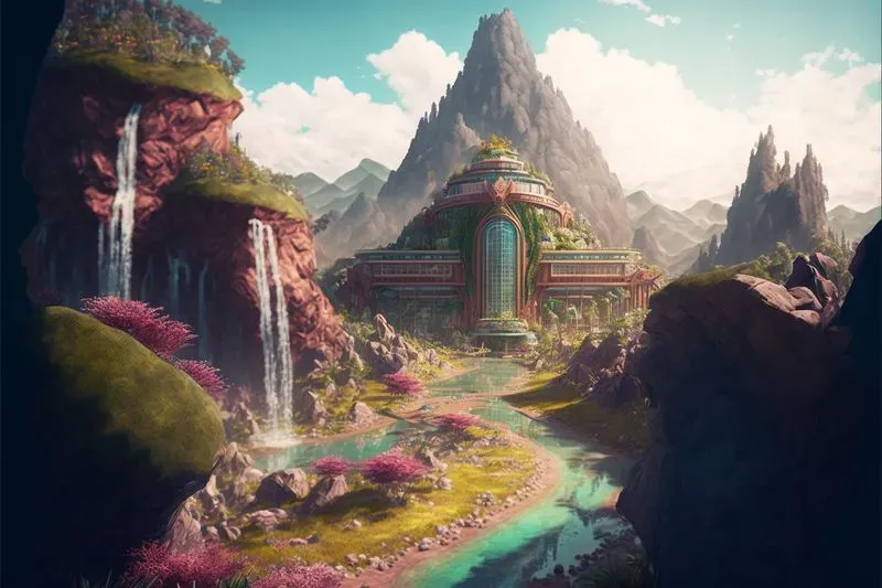 Futuristic Sci-fi Fantasy Landscapes