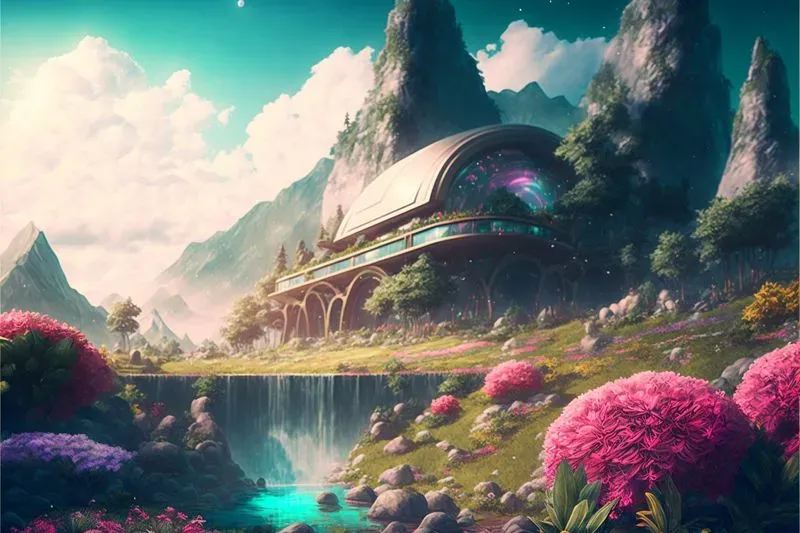 Futuristic Sci-fi Fantasy Landscapes