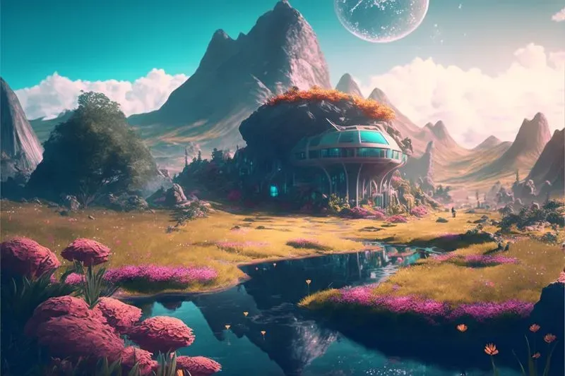 Futuristic Sci-fi Fantasy Landscapes