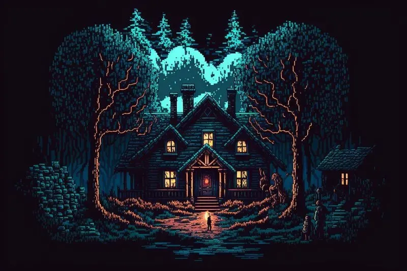 Pixel Horror Game Designs
