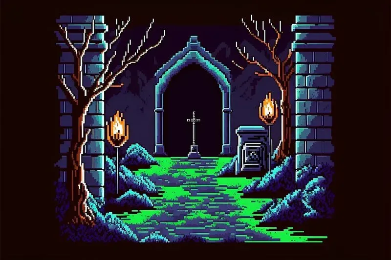 Pixel Horror Game Designs