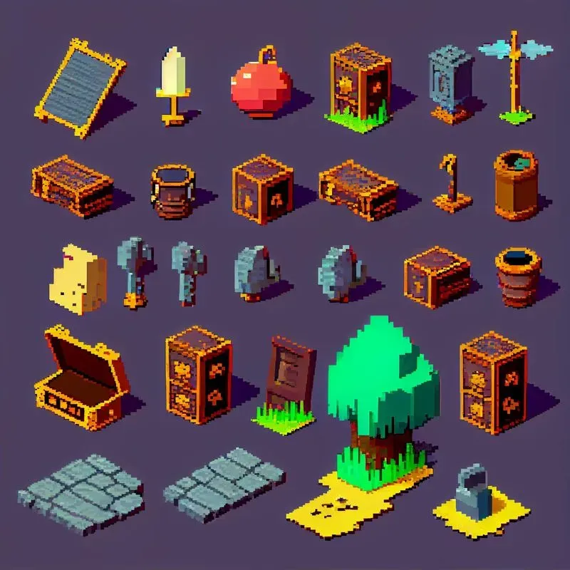 Pixel Game Asset Designs