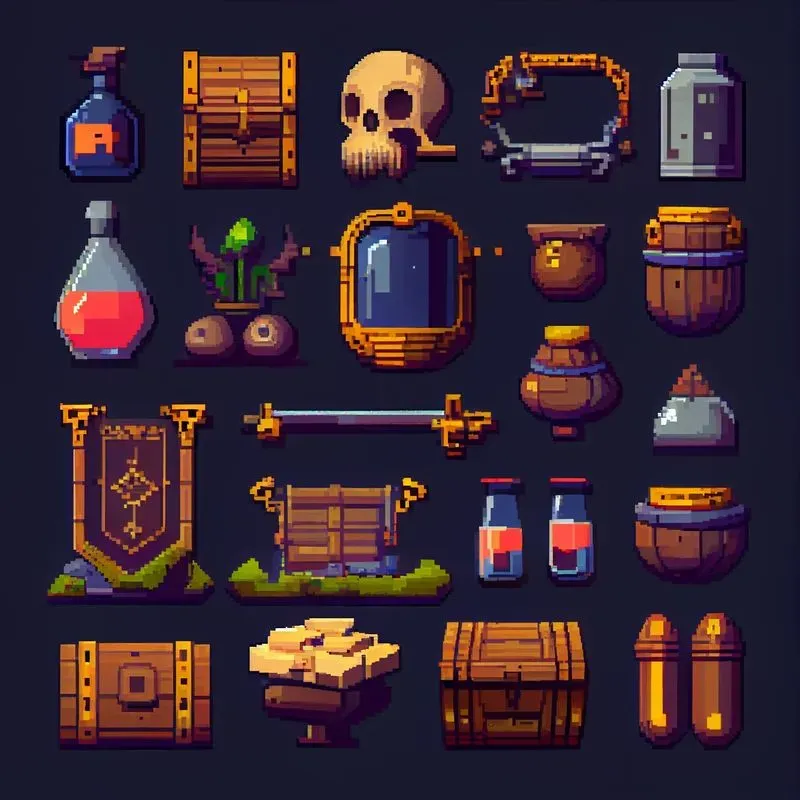 Pixel Game Asset Designs
