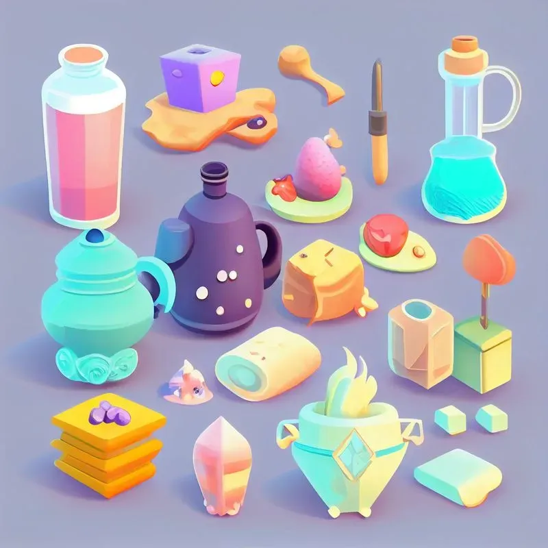 Cartoon Game Asset Designs