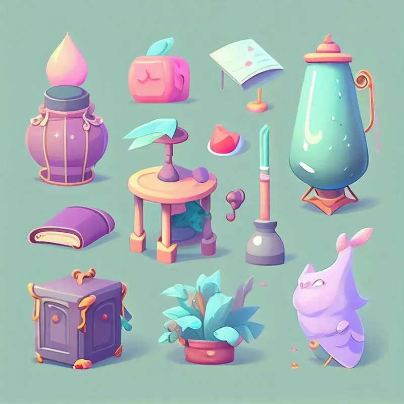 Cartoon Game Asset Designs