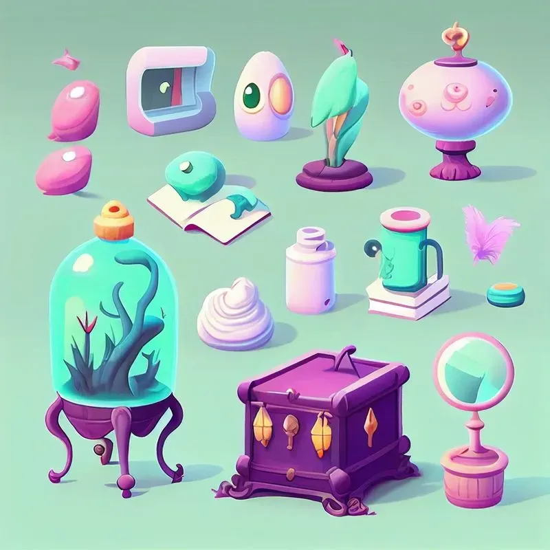 Cartoon Game Asset Designs