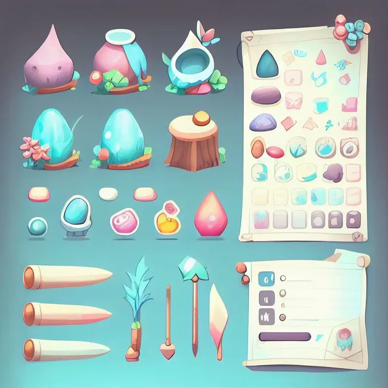 Cartoon Game Asset Designs