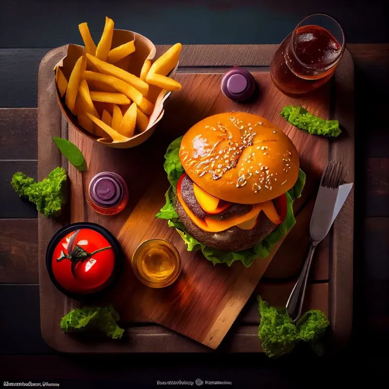 Realistic Fast Food Photographs
