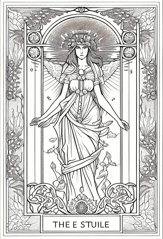 Lineart Tarot Card Designs