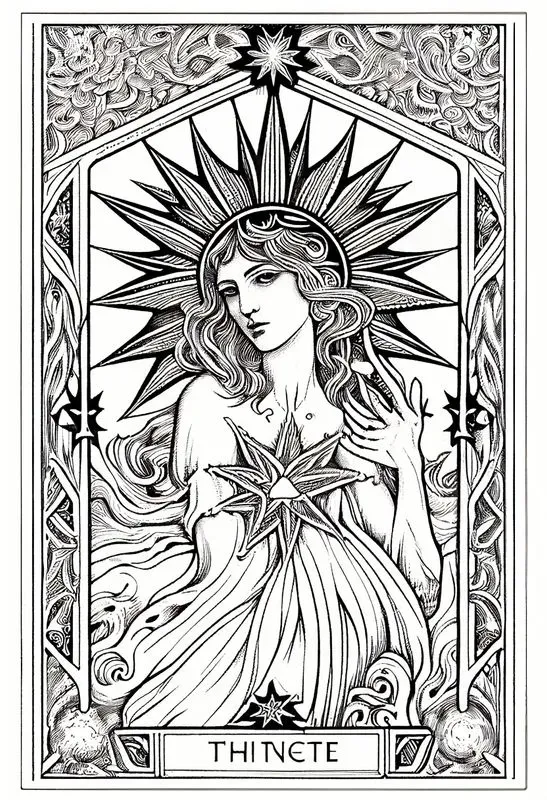 Lineart Tarot Card Designs