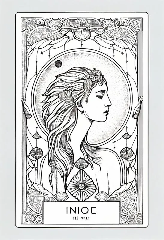 Lineart Tarot Card Designs
