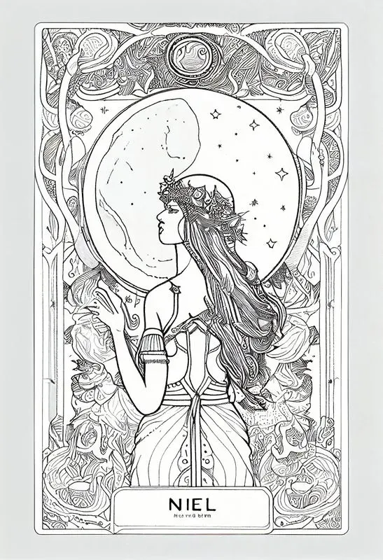 Lineart Tarot Card Designs