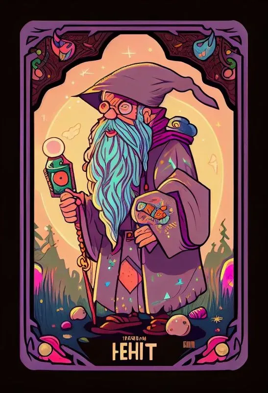 Cartoon Tarot Card Designs