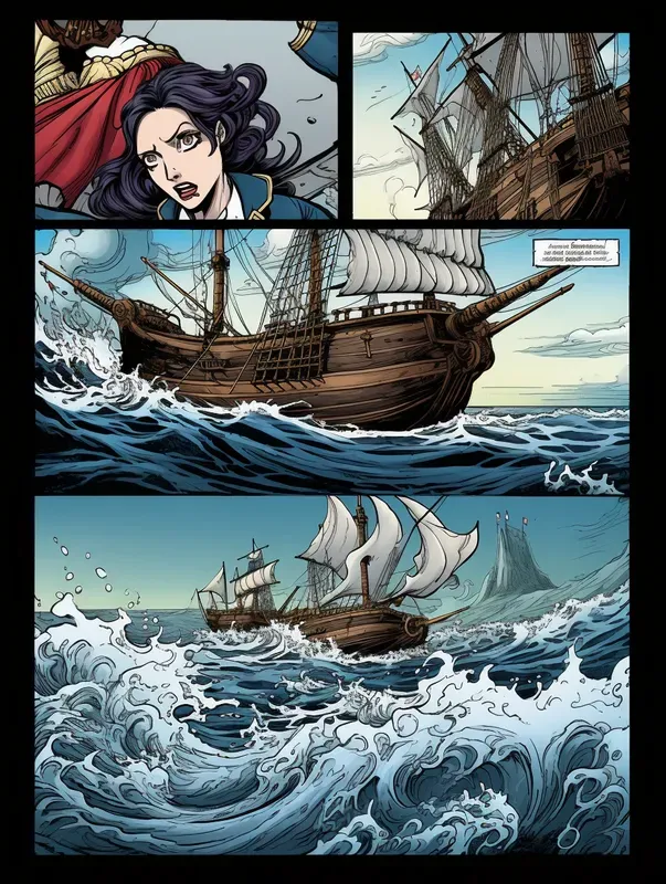 Colored Manga Comic Pages Fight Scenes