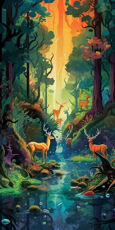 Detailed Comic Art Sceneries