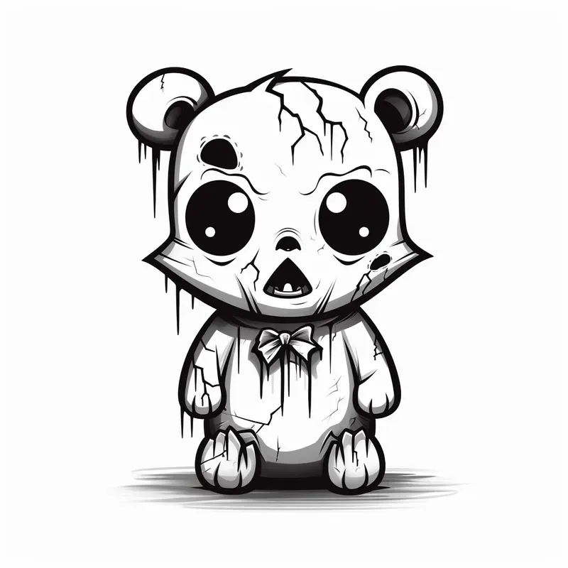 Zombie Characters Gothic Kids Sketches