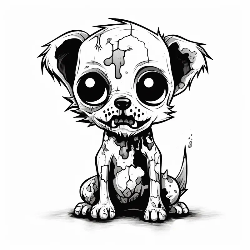 Zombie Characters Gothic Kids Sketches