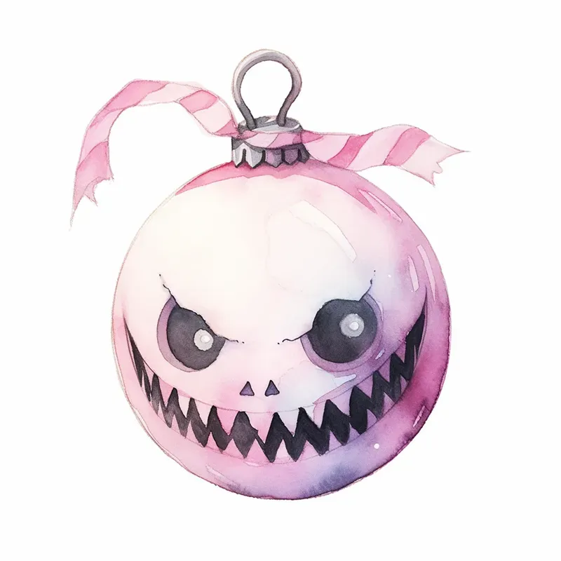 Watercolor Pastel Goth Christmases