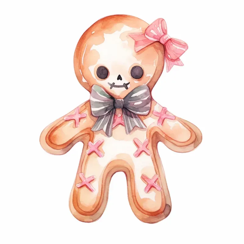 Watercolor Pastel Goth Christmases