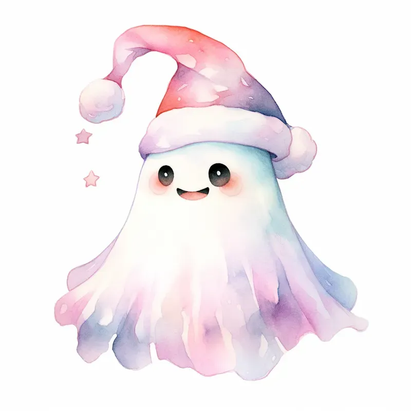Watercolor Pastel Goth Christmases