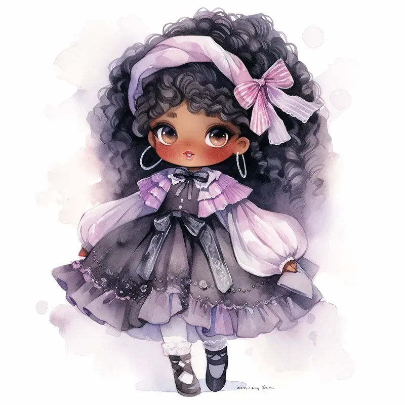 Kawaii Pastel Goth Anime Chibis
