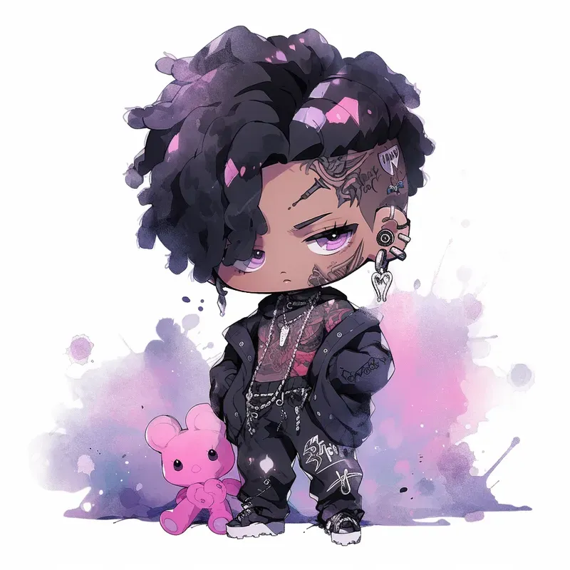 Kawaii Pastel Goth Anime Chibis
