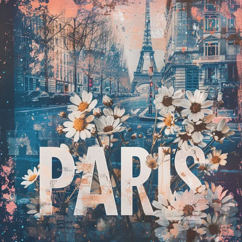 Vintage Travel Mood Board Postcards