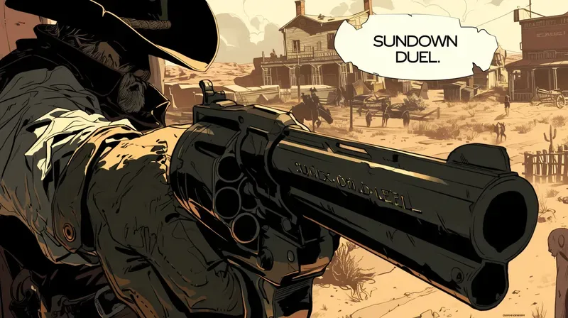 Close Up Comic Manga Art Style