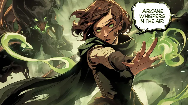 Close Up Comic Manga Art Style