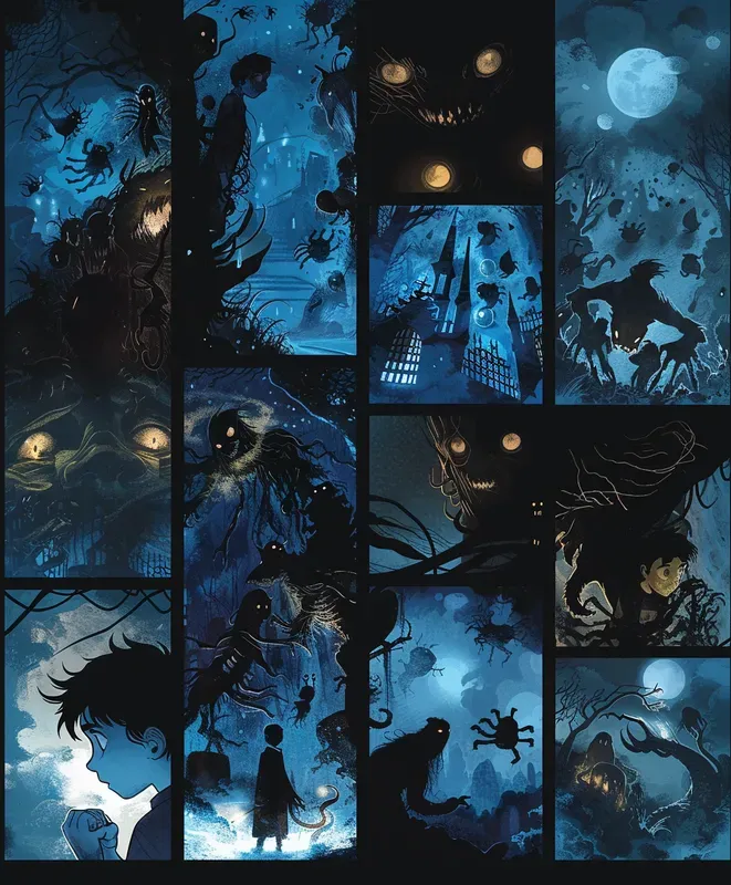 Unsymmetrical Fantasy Comic Pages