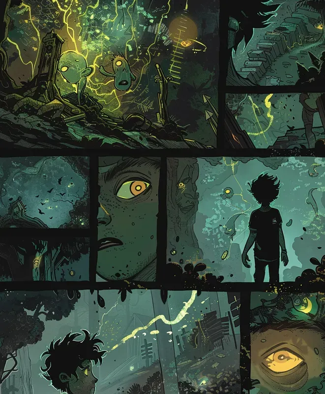 Unsymmetrical Fantasy Comic Pages