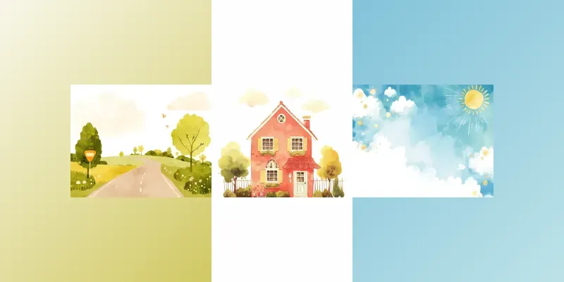 Children Books Background Illustrations generated by undefined