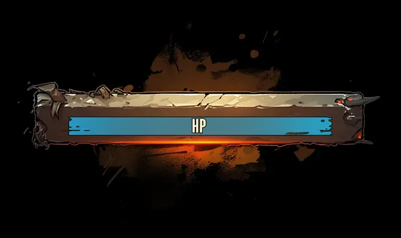 Video Game Life Bar Status Icons