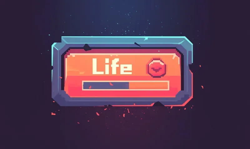 Video Game Life Bar Status Icons