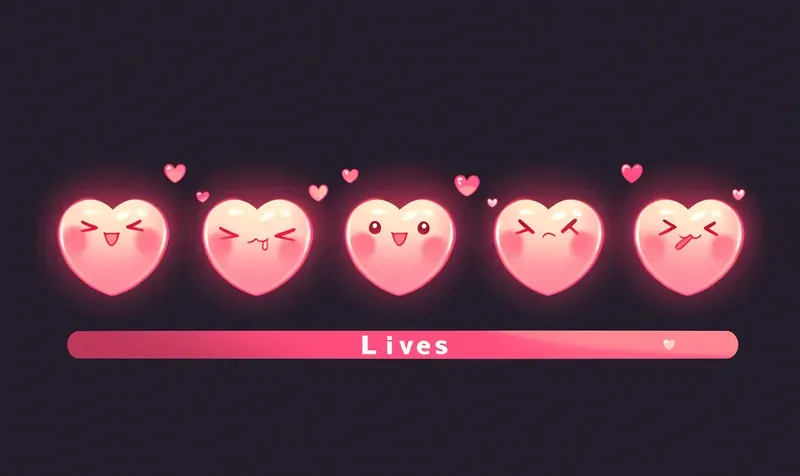 Video Game Life Bar Status Icons