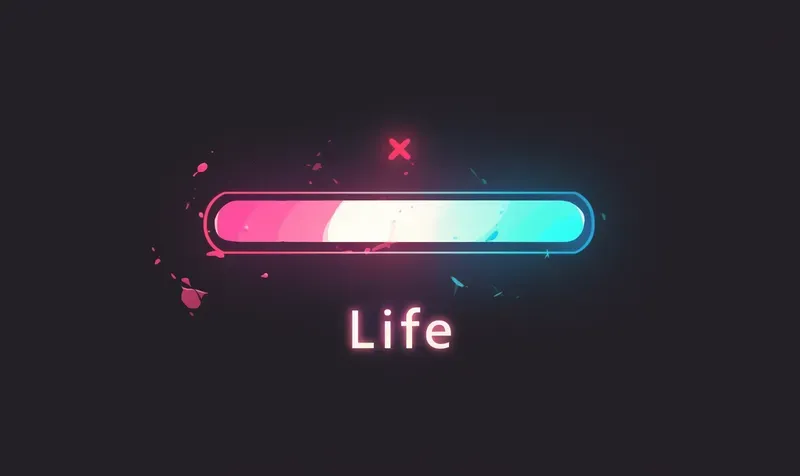 Video Game Life Bar Status Icons