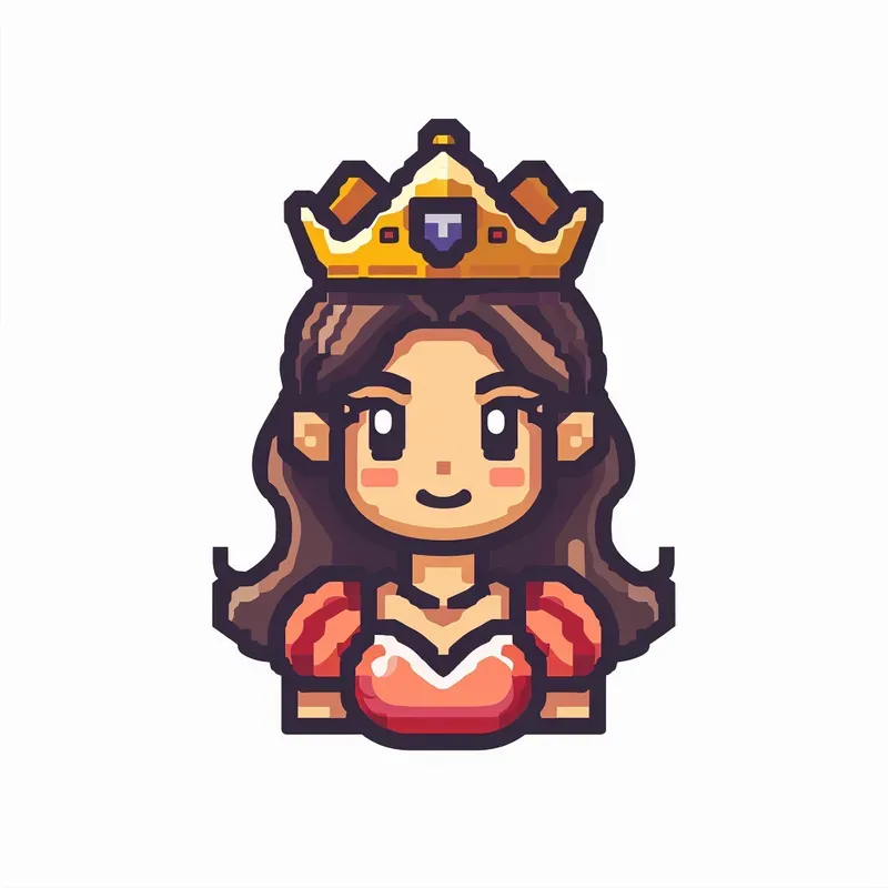 Pixel Art Flat Icon Illustrations